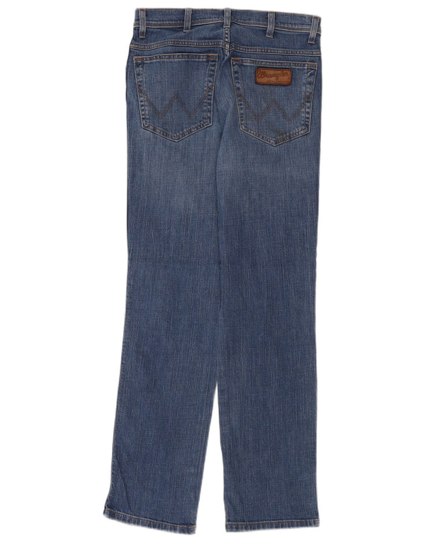 Blugi drepti Wrangler pentru bărbați Texas Stretch W30 L32 Bumbac albastru