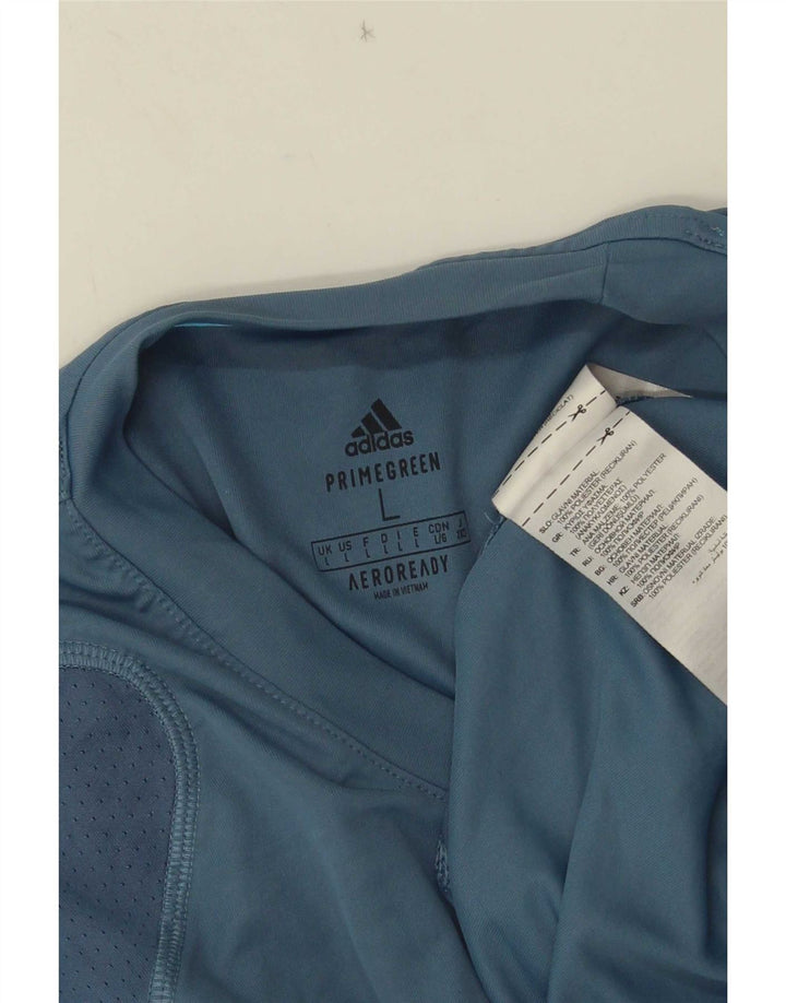 Tricou pentru bărbați Adidas Aeroready Top mare poliester albastru