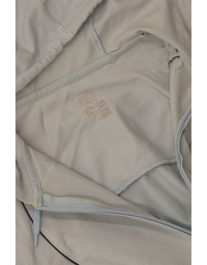 Pulover Nike pentru femei cu fermoar cu glugă, Marea Britanie 12/14, albastru mediu