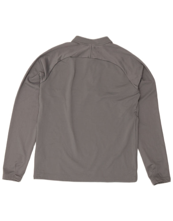 Nike băieți Dri Fit Top cu mânecă lungă 13-14 ani XL sport cu dungi gri