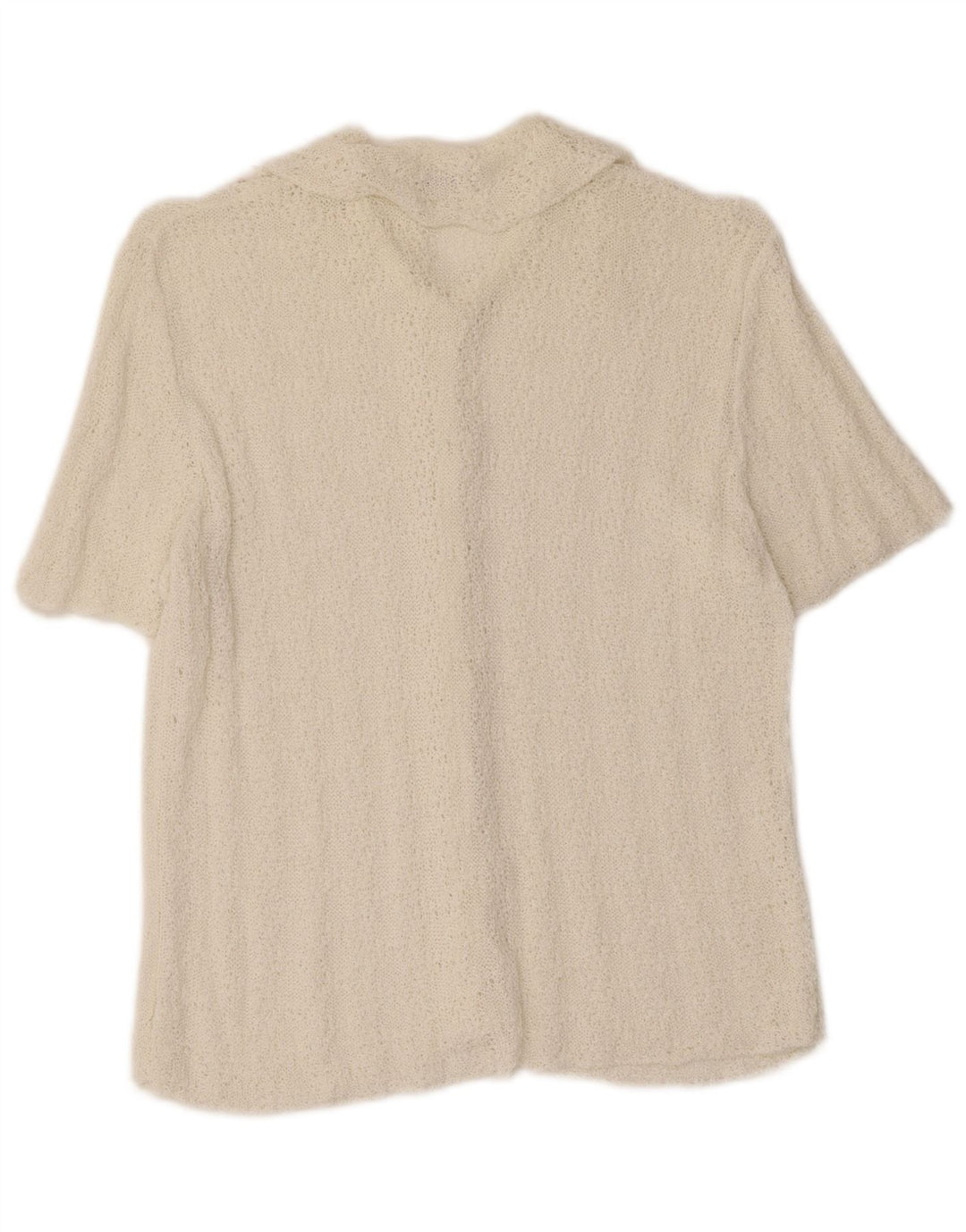 Bluză cămașă cu mânecă scurtă pentru femei Marks & Spencer UK 12 Medium Off White