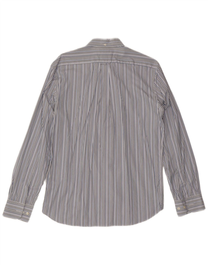 Cămașă Club Faconnable pentru bărbați, bumbac cu dungi albastre medii