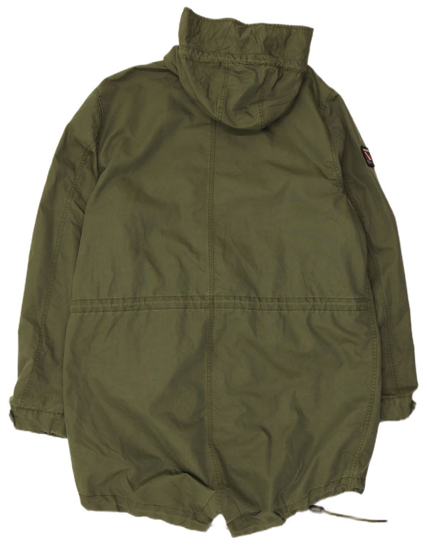 Jachetă parka cu glugă Superdry pentru bărbați UK 44 2XL bumbac kaki