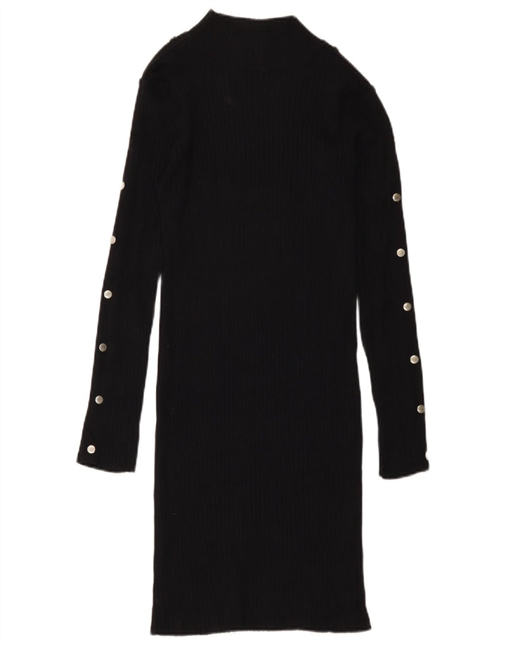 Rochie cu pulover pentru femei Zara UK 12 Medium Black Viscose
