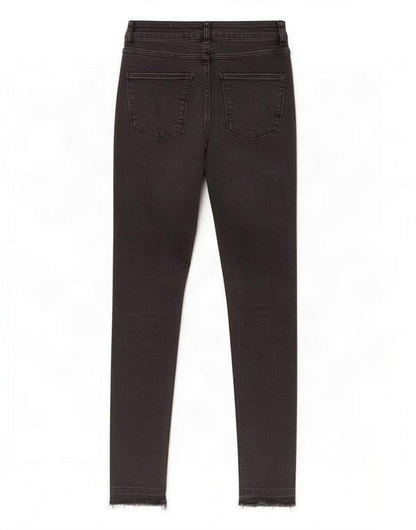 Blugi skinny pentru femei cu talie înaltă Zara EU 38 Mici L28 L27 Bumbac negru