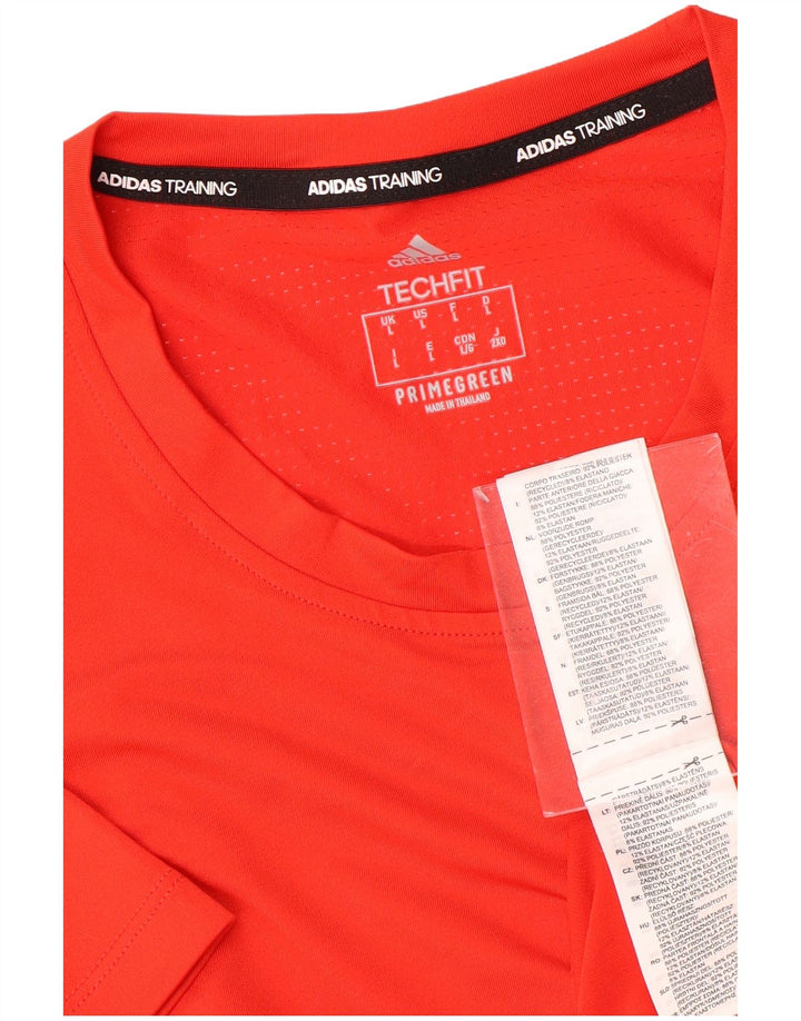 Tricou ADIDAS Aeroready pentru bărbați Top mare din poliester roșu
