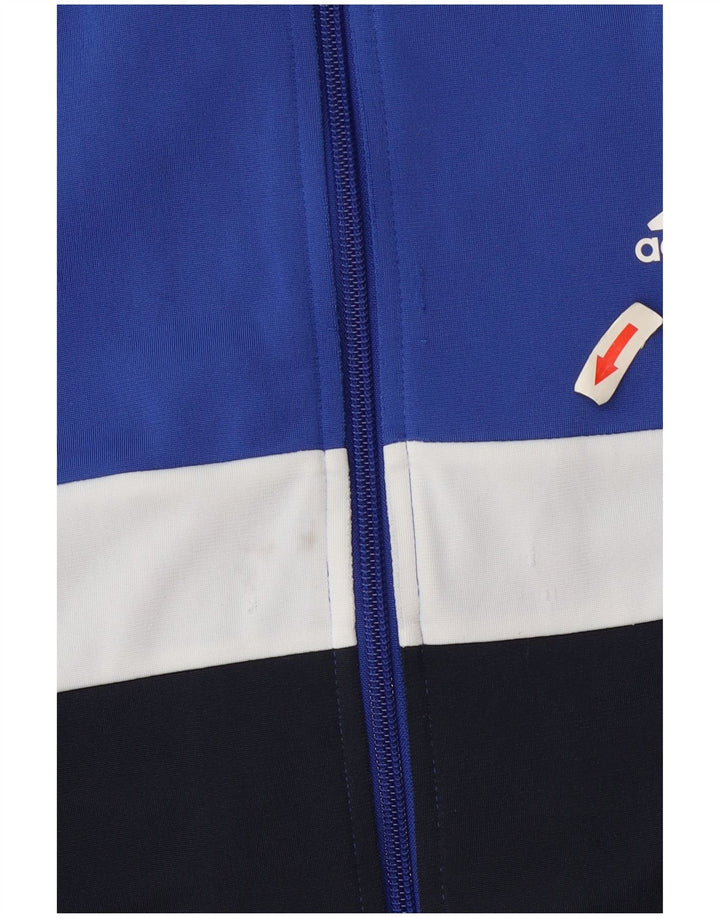 Jachetă de trening pentru băieți Adidas 13-14 ani, albastru, poliester