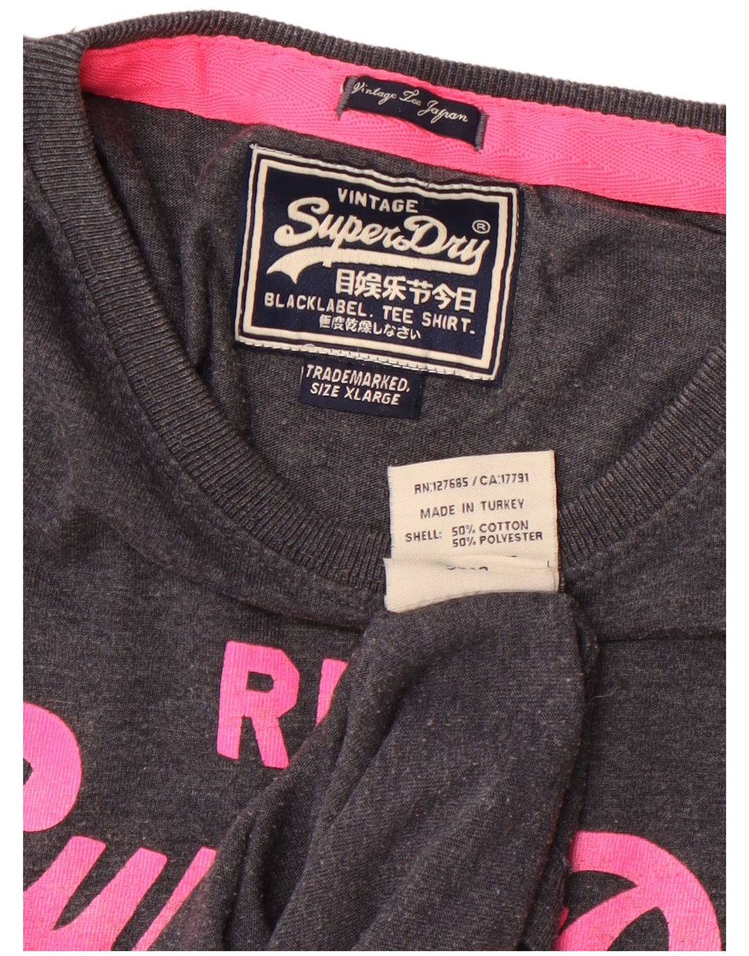 Tricou grafic pentru bărbați Superdry Top XL bumbac gri
