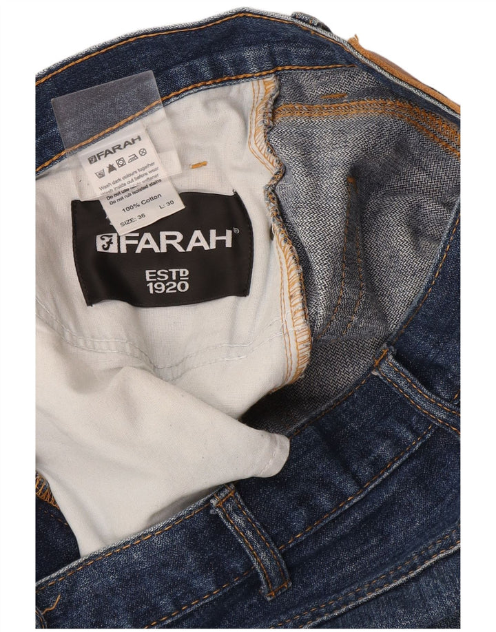 Blugi Farah Bărbați Drepți W36 L30 Bumbac Albastru