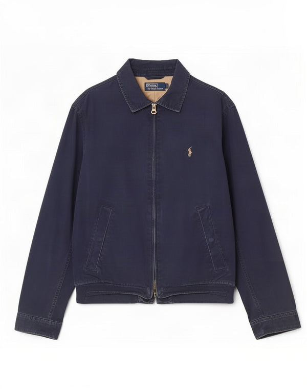 Jachetă bomber pentru bărbați Polo Ralph Lauren UK 40 mare, albastru bleumarin, bumbac