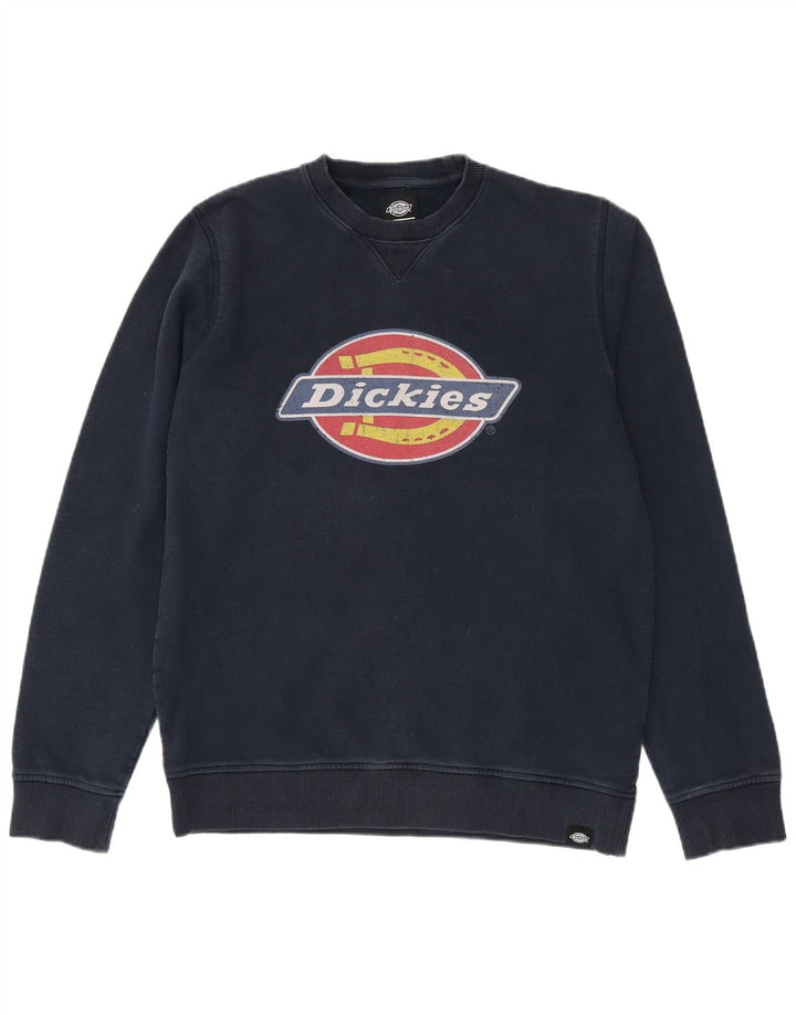 DICKIES Hanorac grafic pentru bărbați Pulover mediu din bumbac bleumarin