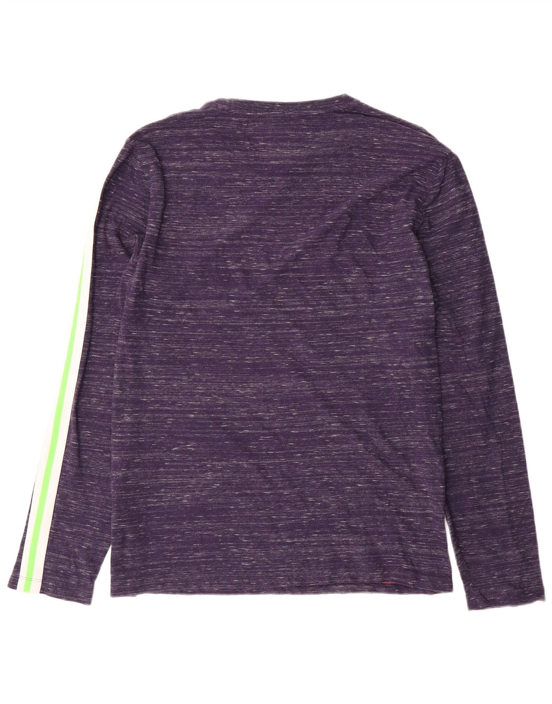 Top pentru bărbați Superdry cu mânecă lungă mare, albastru bleumarin, bumbac cu pete