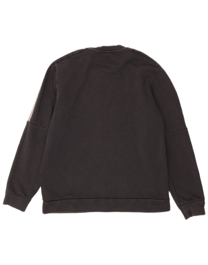 Pulover Adidas pentru bărbați, bumbac mediu negru