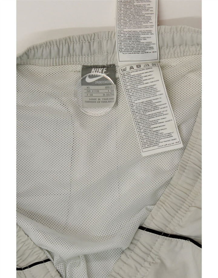 Pantaloni scurți sport Nike pentru bărbați XL din poliester alb