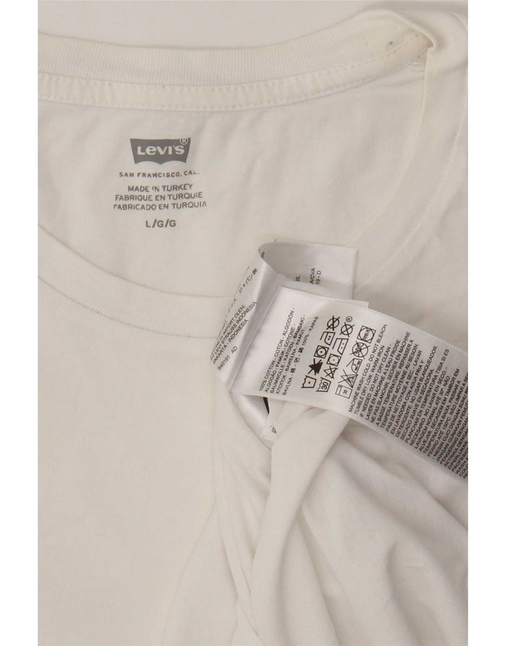 Tricou grafic pentru bărbați Levi's Top mare din bumbac cu dungi albe