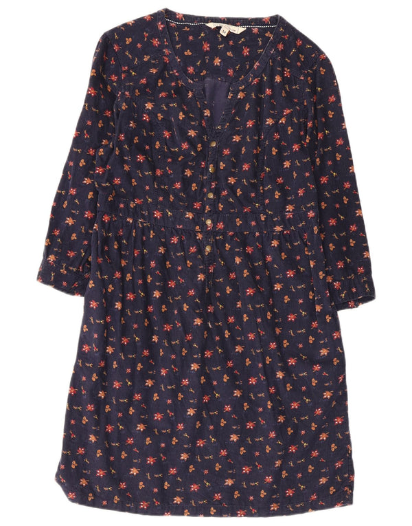Rochie teacă pentru femei Fat Face cu mâneci 3/4 UK 12 Medium Bleumarin Floral