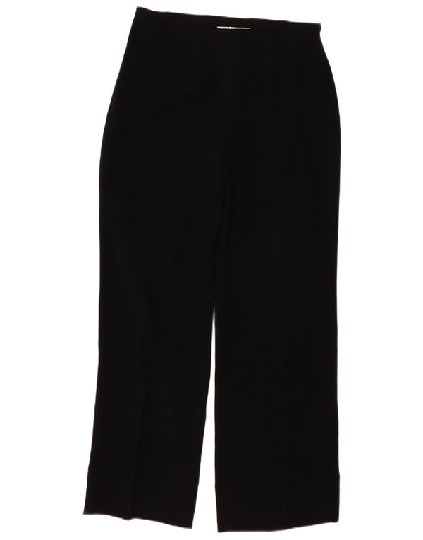 Max Mara Pantaloni casual pentru femei cu croiala lejeră UK 12 Medium W30 L30 Negru