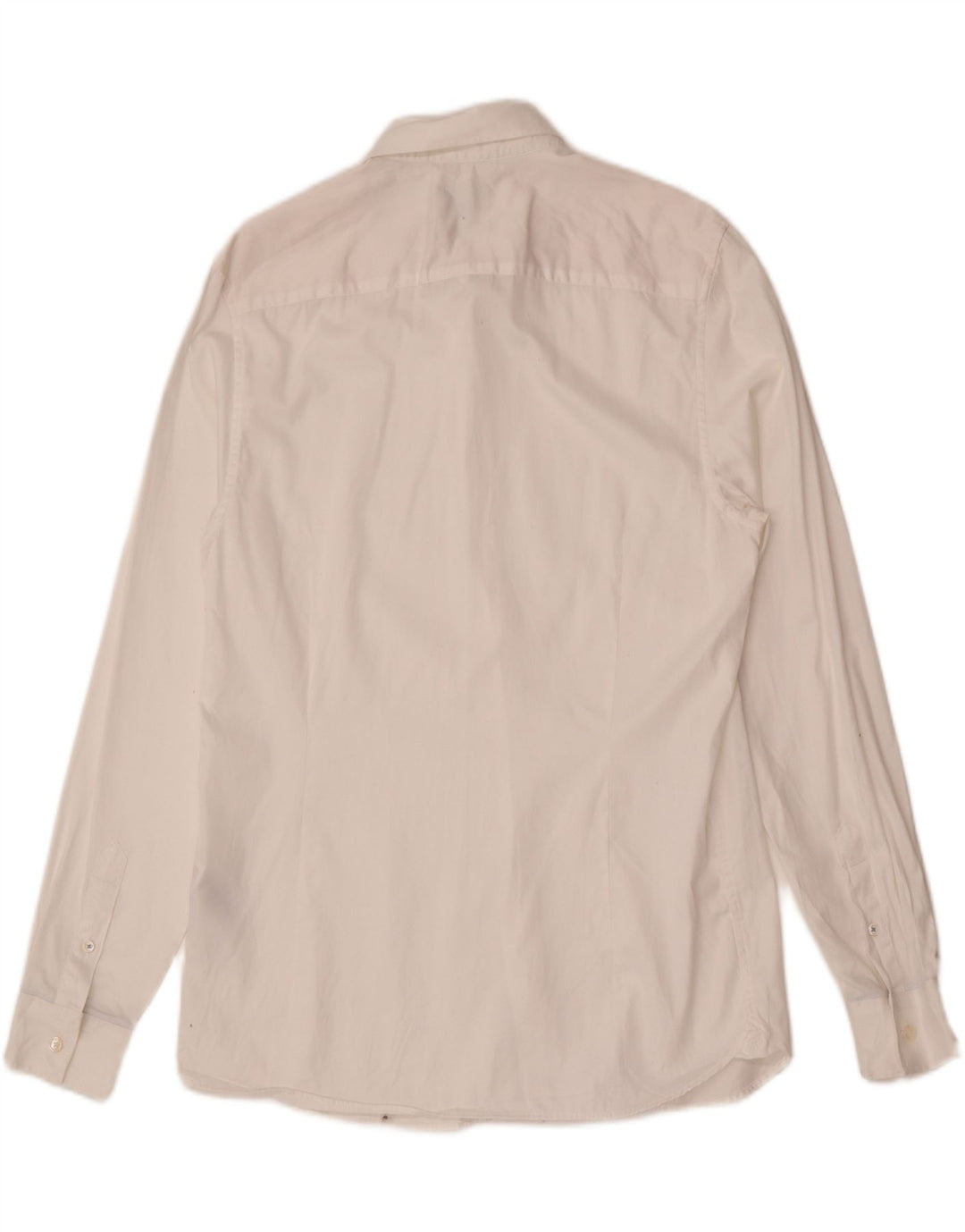 Cămașă pentru bărbați Ted Baker Slim Fit Mărimea 4 Bumbac alb mare