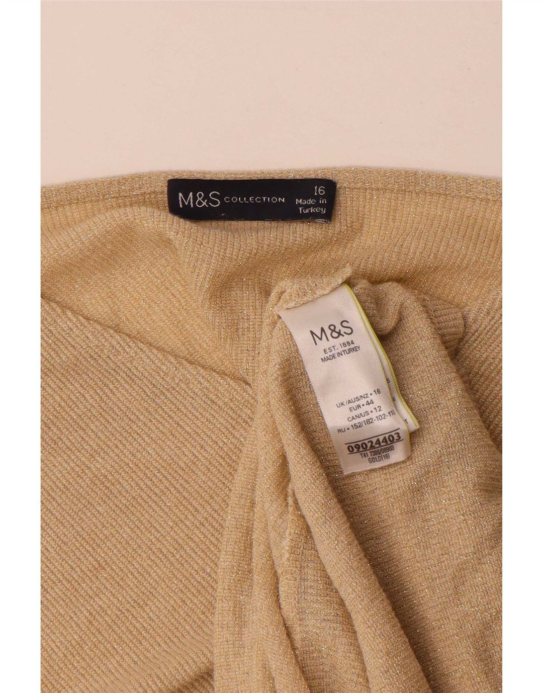 Bluză Marks & Spencer pentru femei Liliac, Marea Britanie 16, vascoză mare cu pături aurii