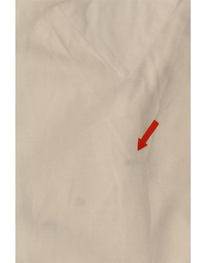 Tricou polo Tommy Hilfiger pentru femei UK 12 Bumbac alb mediu