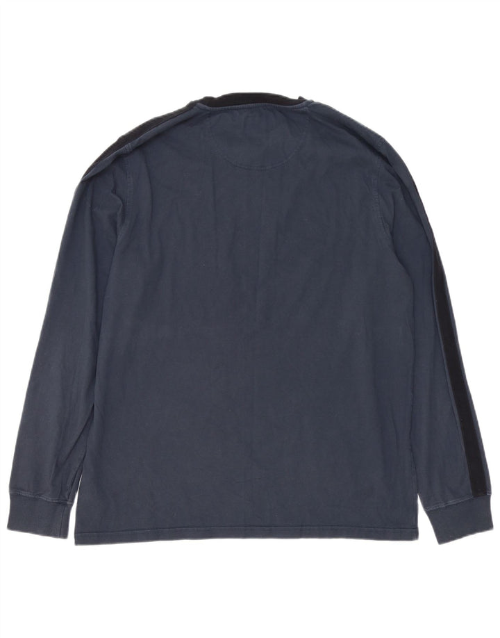 BARBOUR Top croit pentru bărbați cu mânecă lungă, mare, bleumarin, color block