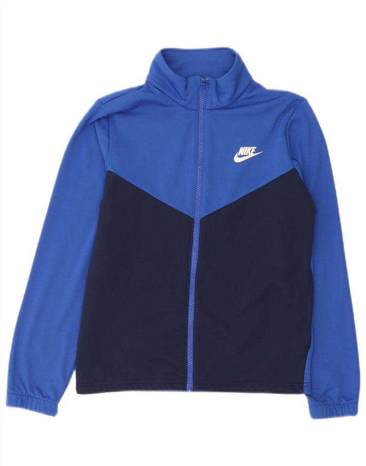 Jachetă de top pentru trening Nike pentru băieți 12-13 ani, mare, bleumarin, color block