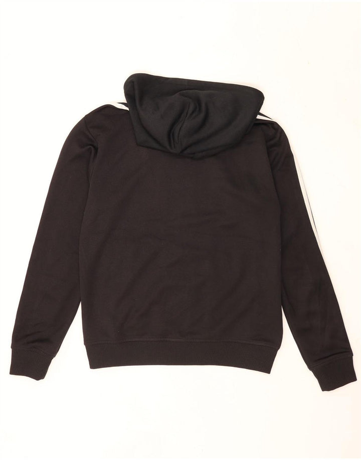 Pulover Adidas pentru bărbați, cu fermoar, poliester mic, negru
