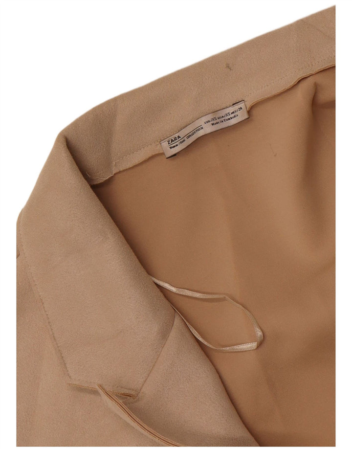 Jachetă blazer supradimensionată pentru femei Zara UK 6 XS Bej