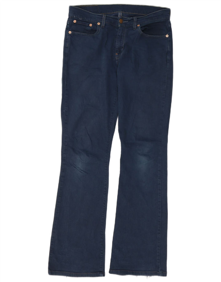 Blugi bootcut pentru femei LEVI'S W30 L32 bumbac bleumarin