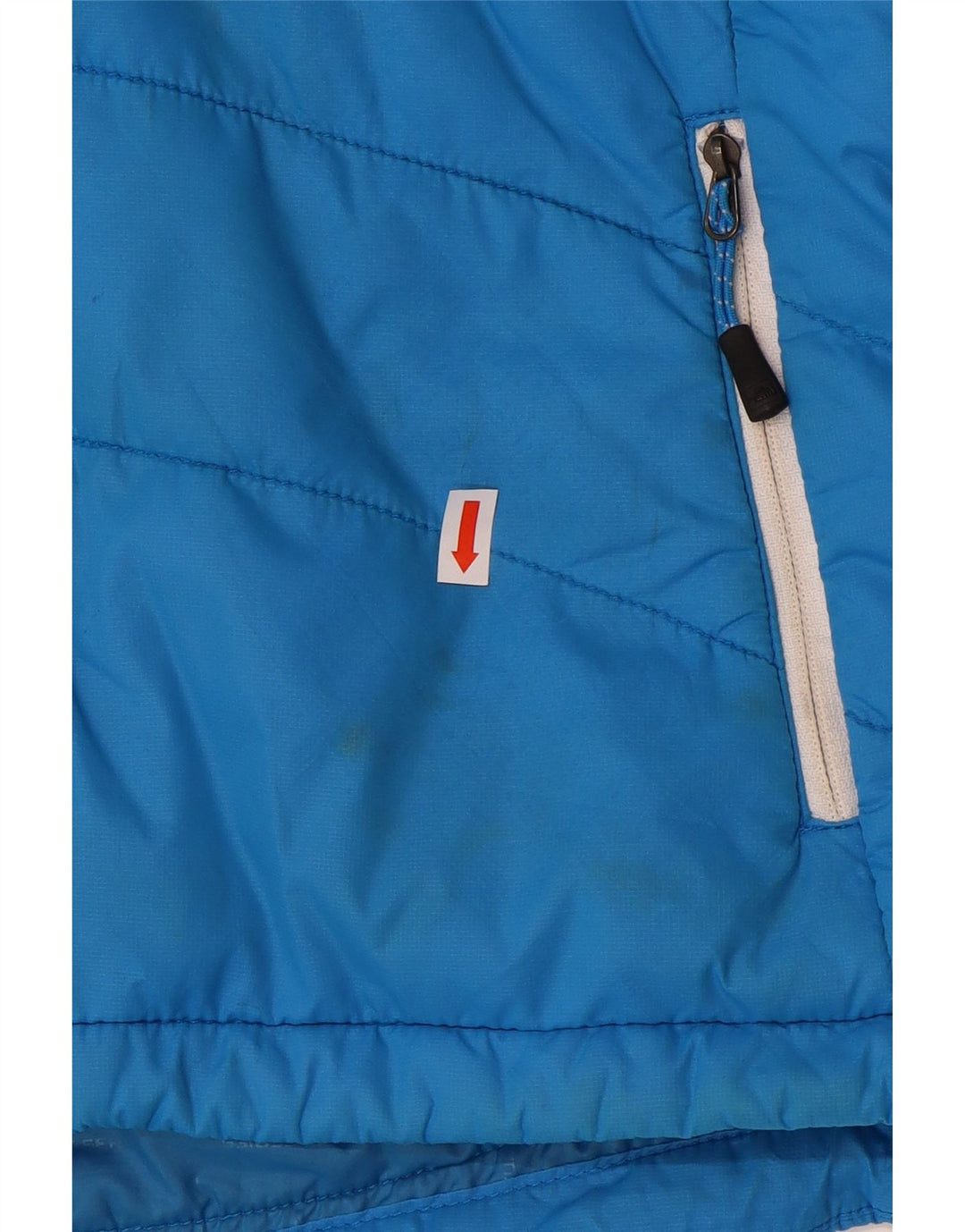 Jachetă căptușită cu glugă The North Face pentru femei UK 12 Medium Blue Nylon