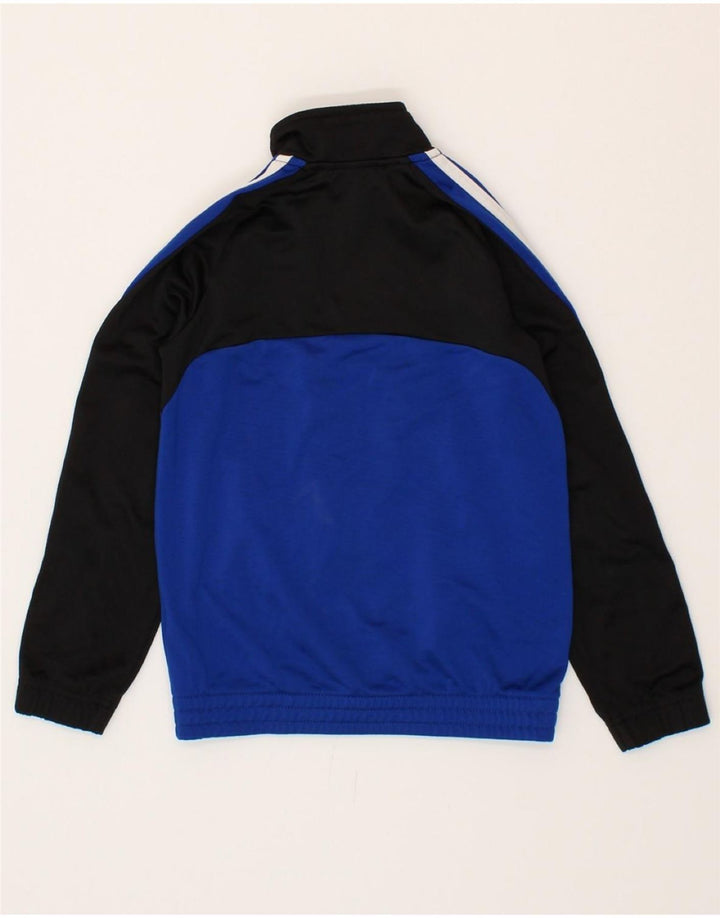 ADIDAS Boys Tracksuit Top Jacket 7-8 Years Blue Colourblock Polyester Vintage Adidas and Second-Hand Adidas from Messina Hembry 