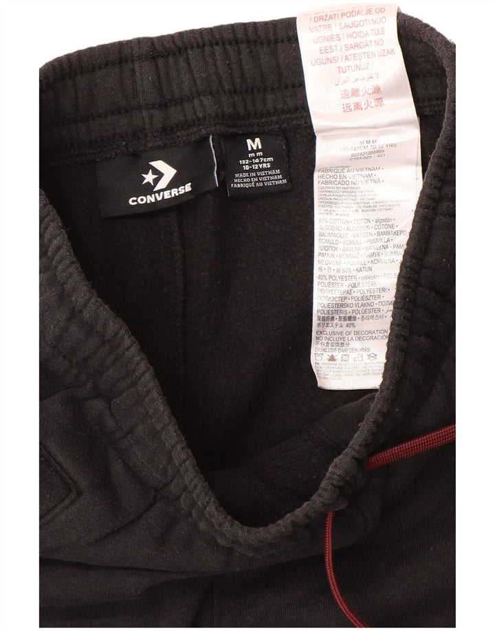 Pantaloni de trening grafic Converse pentru băieți Pantaloni de jogging 10-11 ani mediu negru