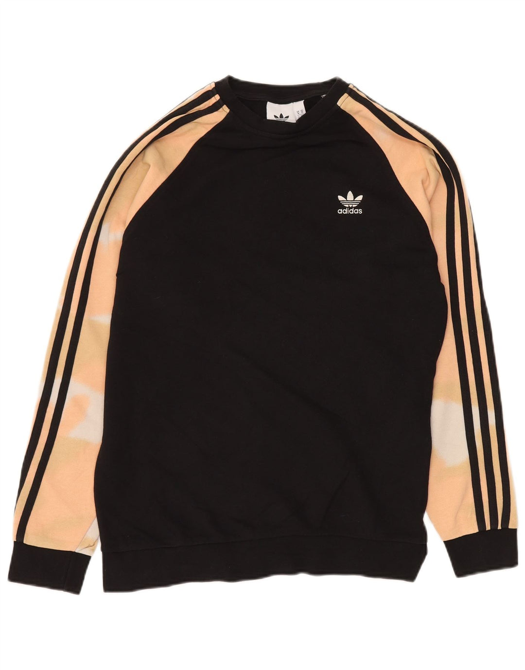 Hanorac pentru bărbați ADIDAS Jumper Mediu Negru Tie Dye Bumbac