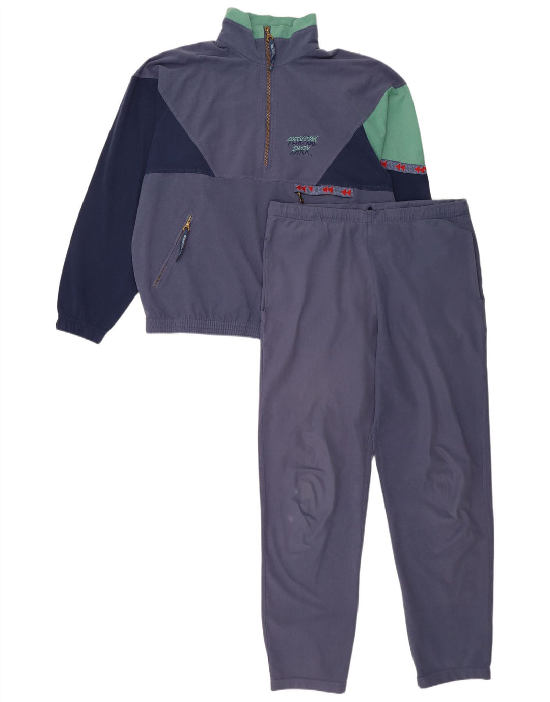 Trening complet pentru bărbați Greenstone Park, mare, poliester geometric, albastru