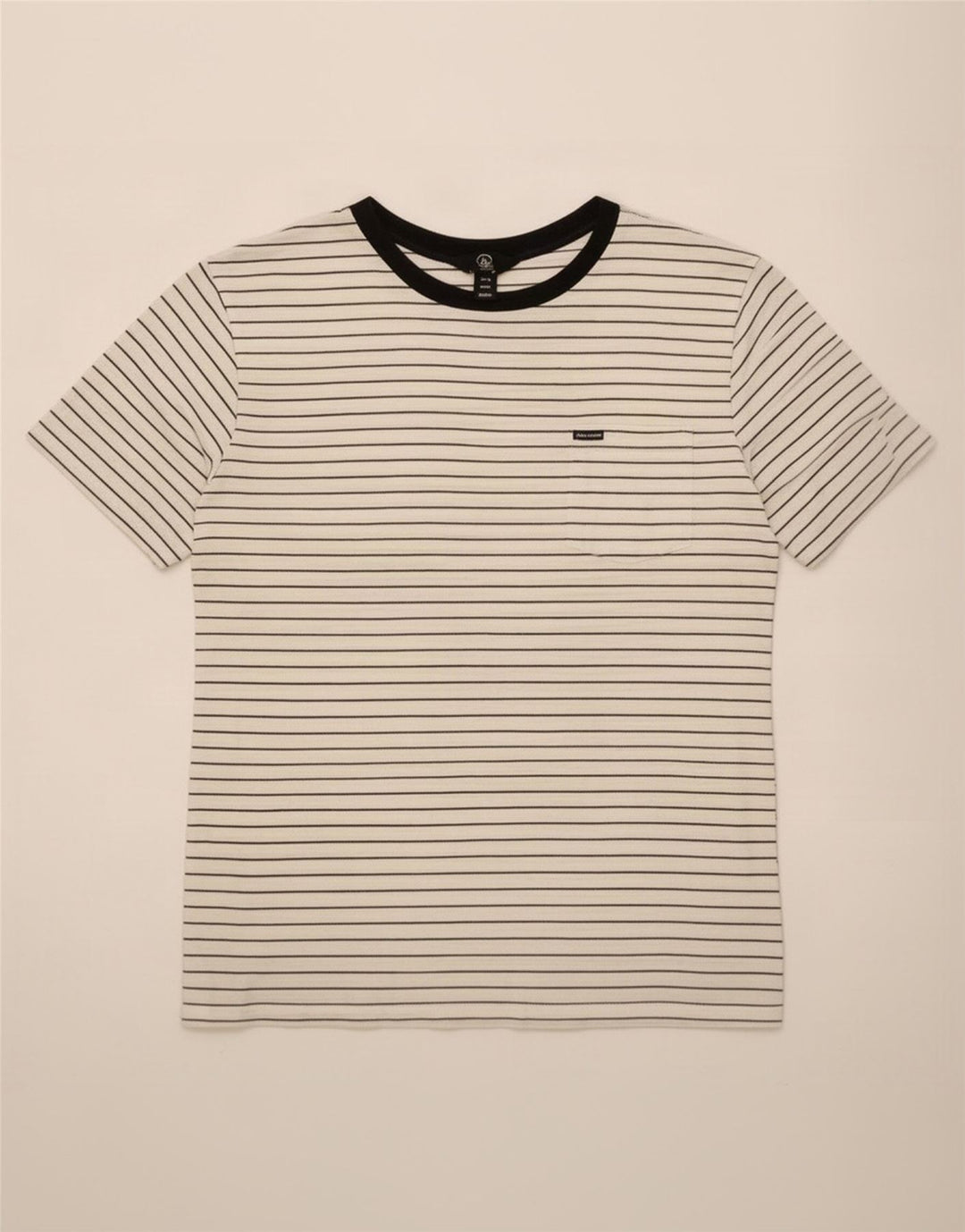 Tricou pentru bărbați Volcom Top, mediu alb, bumbac cu dungi