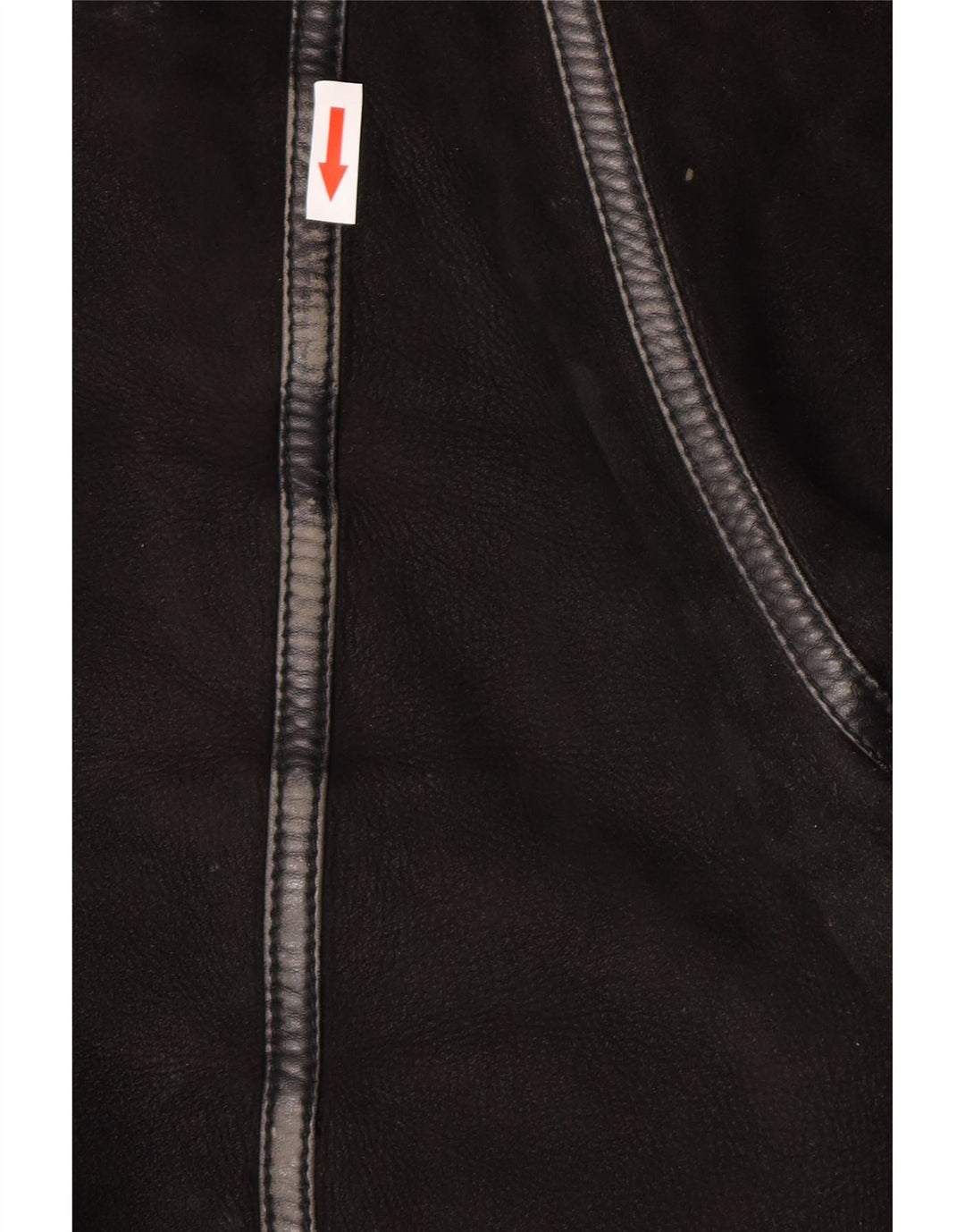 Jachetă vintage pentru bărbați din shearling IT 50 mare, neagră