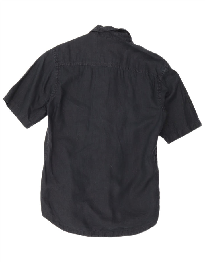 Cămașă cu mânecă scurtă pentru bărbați Calvin Klein Jeans, in mare bleumarin