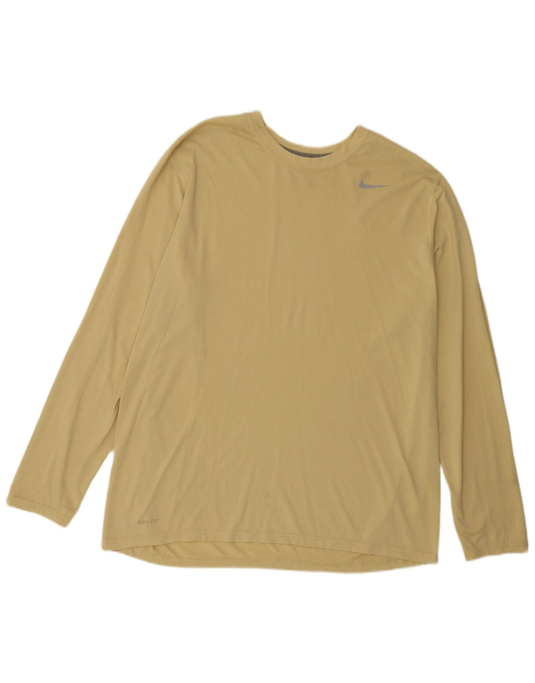 Nike pentru bărbați Dri Fit Top cu mânecă lungă XL Galben Poliester