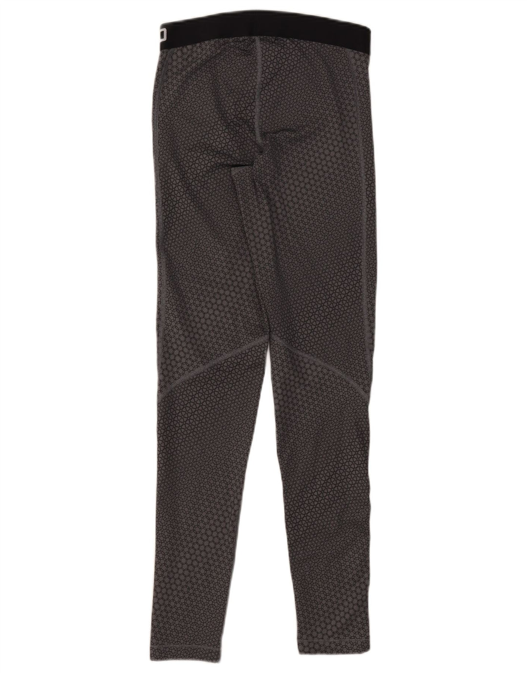 Leggings grafic Nike Dri Fit pentru femei UK 12 Gri mediu Poliester geometric