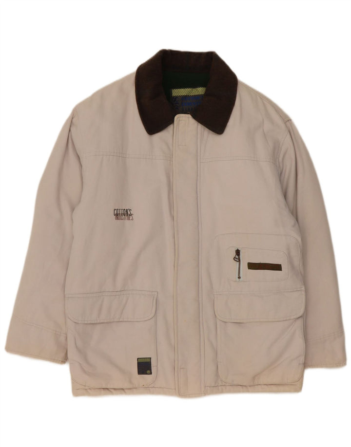 Jachetă utilitare pentru bărbați Cotton's Industries UK 38 Medium Off White