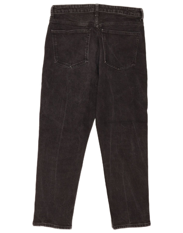 Blugi drepti pentru femei Zara EU 40 Medium W30 L26 Bumbac negru
