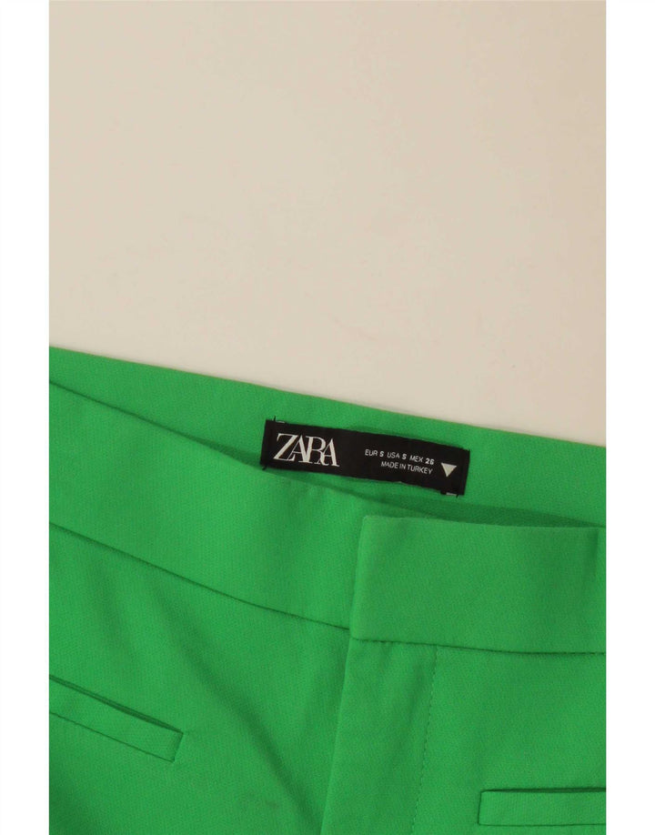Pantaloni casual pentru femei Bootcut Zara Mici L26 L27 Verde