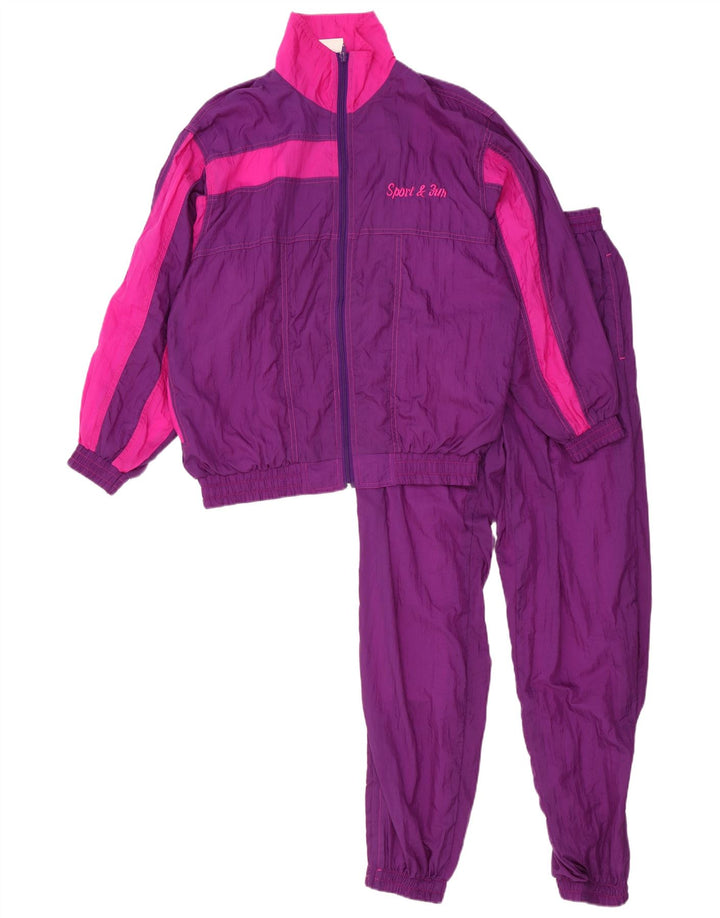 Trening Vintage pentru femei UK 12 Medium Purple Colorblock Poliamidă