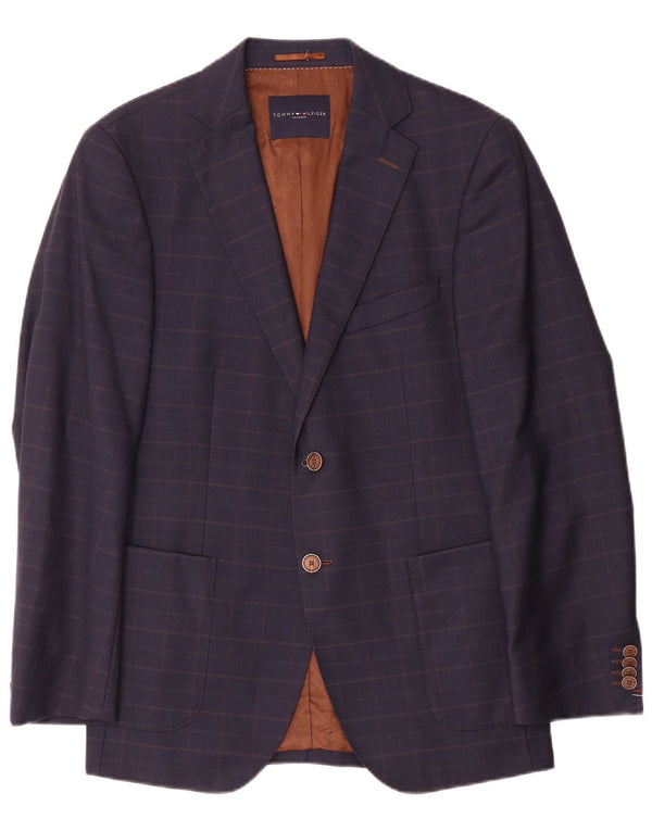 Jachetă blazer croită pentru bărbați Tommy Hilfiger IT 46 Mic, bleumarin, caroserie