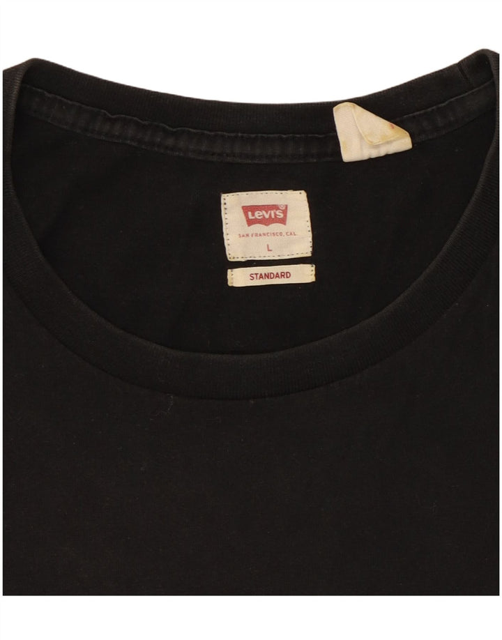 Tricou standard pentru bărbați Levi's Top mare negru