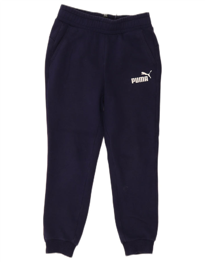 PUMA Băieți Pantaloni de trening Pantaloni de jogging 11-12 ani Bumbac bleumarin