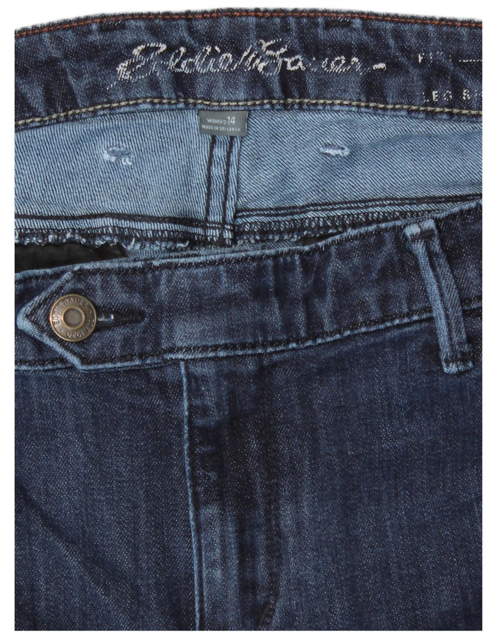 EDDIE BAUER Blugi drepți curbat pentru femei US 14 XL W36 L28 bleumarin bumbac