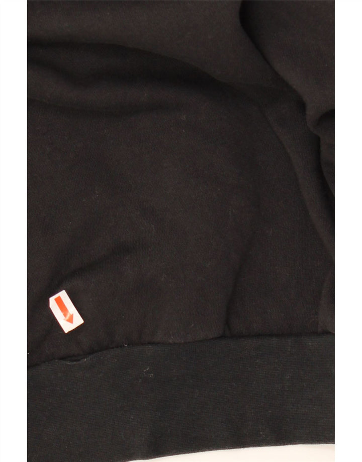 Pulover oversize ADIDAS Crop pentru femei, Marea Britanie 16/18, bumbac negru mare