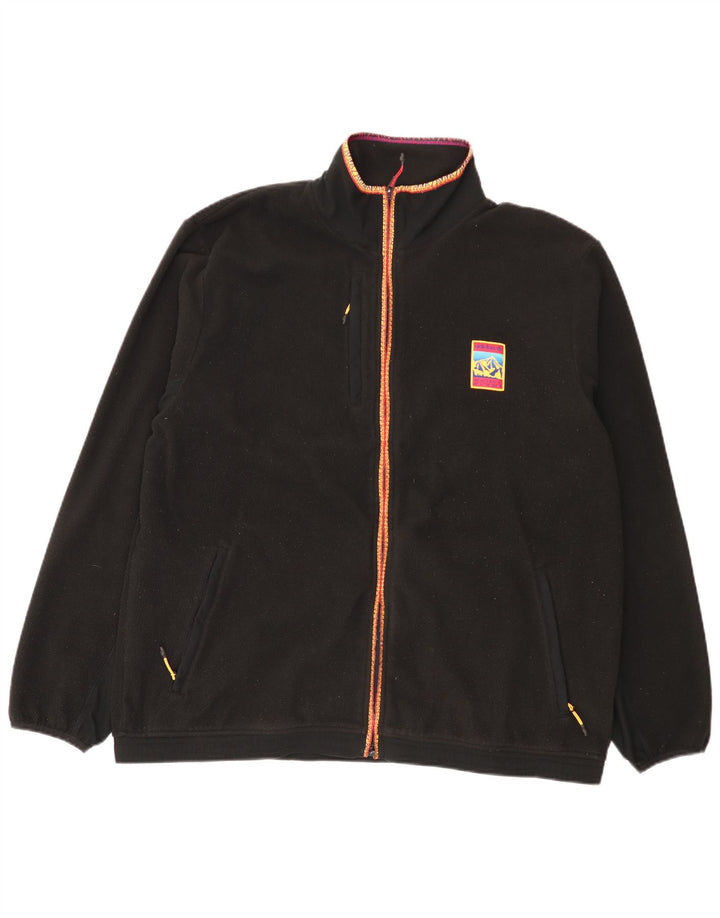 Jachetă fleece pentru bărbați Adidas UK 42 XL poliester negru