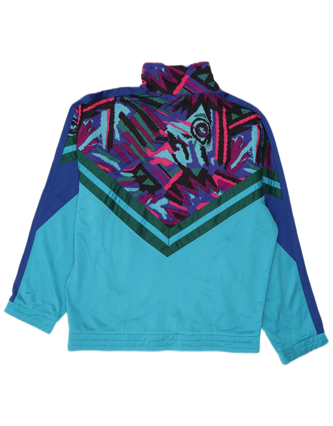 Jachetă de top pentru trening Fila pentru bărbați IT 48 Medium Blue Geometric Poliester
